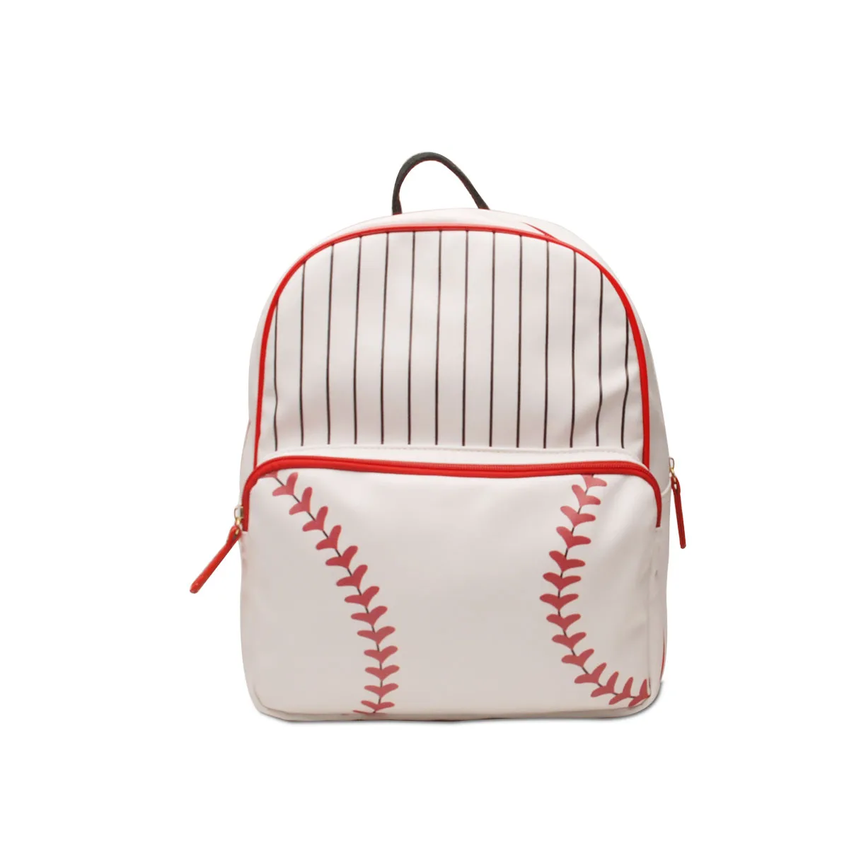 Ready To Ship Large Capacity PU Baeseball Backpack With Stripes For Women DOM112-1767 
Ready To Ship Large Capacity PU Baeseball Backpack With Stripes For Women DOM112-1767