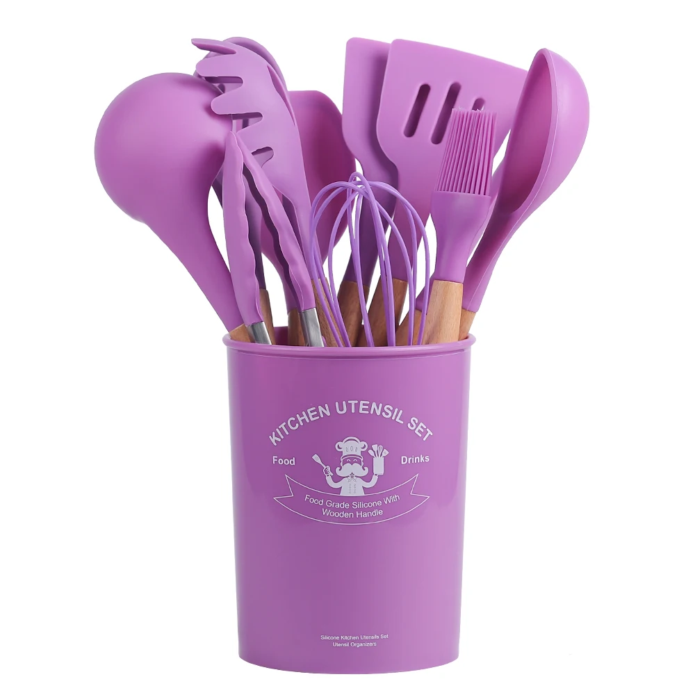 Durable Practical Heat Resistant Cookware Sets Silicone Kitchenware Tools, Customized
Durable Practical Heat Resistant Cookware Sets Silicone Kitchenware Tools, Customized