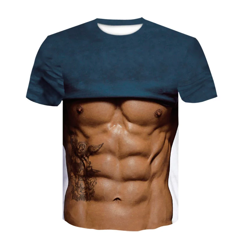 3D Print Short Sleeve Uscle Shirt Summer Funny Clothes Six Pack Abdominal Muscle Tattoo T Shirt Plus Size Men T Shirt
3D Print Short Sleeve Uscle Shirt Summer Funny Clothes Six Pack Abdominal Muscle Tattoo T Shirt Plus Size Men T Shirt