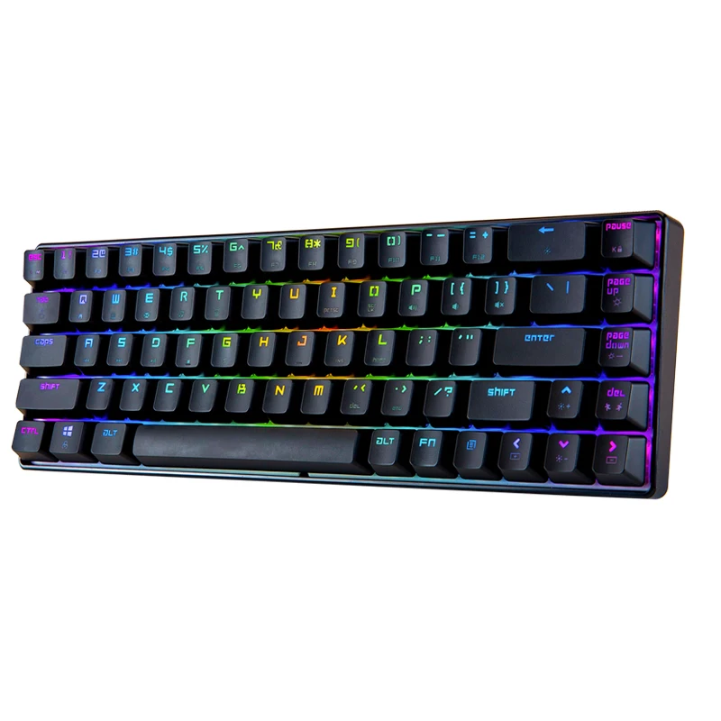 Amazon hotsale 68keys wired mK14 type c 60% rgb gaming teclados mecanicos keyboard red switch, Black white
Amazon hotsale 68keys wired mK14 type c 60% rgb gaming teclados mecanicos keyboard red switch, Black white