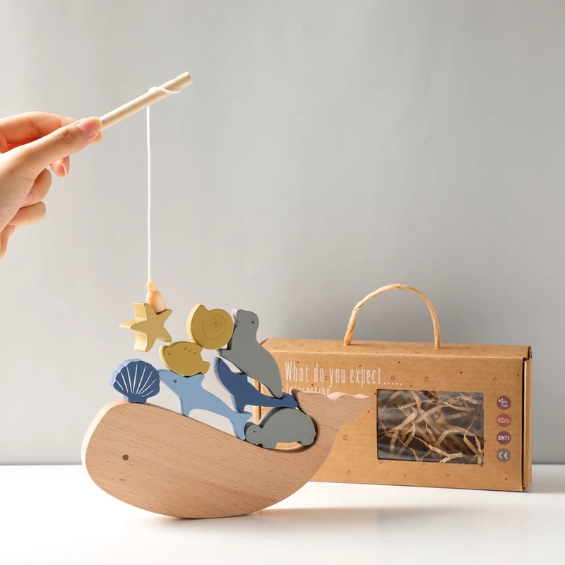Montessori Wooden Block Fish Wooden Block Children Educational Toy Stack Fishing Toy for Toddler
Montessori Wooden Block Fish Wooden Block Children Educational Toy Stack Fishing Toy for Toddler
