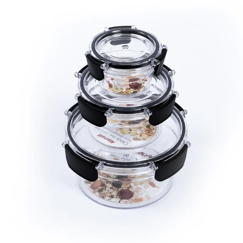 New Arrival Microwave Fridge With Lid Set Lockable Airtight Dry Goods Food Storage Vegetable Air Holl Plastic Containers
New Arrival Microwave Fridge With Lid Set Lockable Airtight Dry Goods Food Storage Vegetable Air Holl Plastic Containers