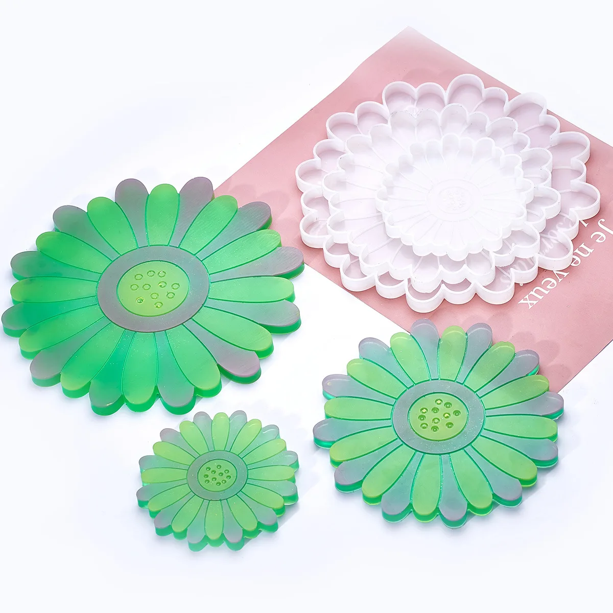 Amazon Hot Sale Flower Tea Tray Coaster Mold Daisy Petal Compote Tray Coaster Silicone Mold
Amazon Hot Sale Flower Tea Tray Coaster Mold Daisy Petal Compote Tray Coaster Silicone Mold