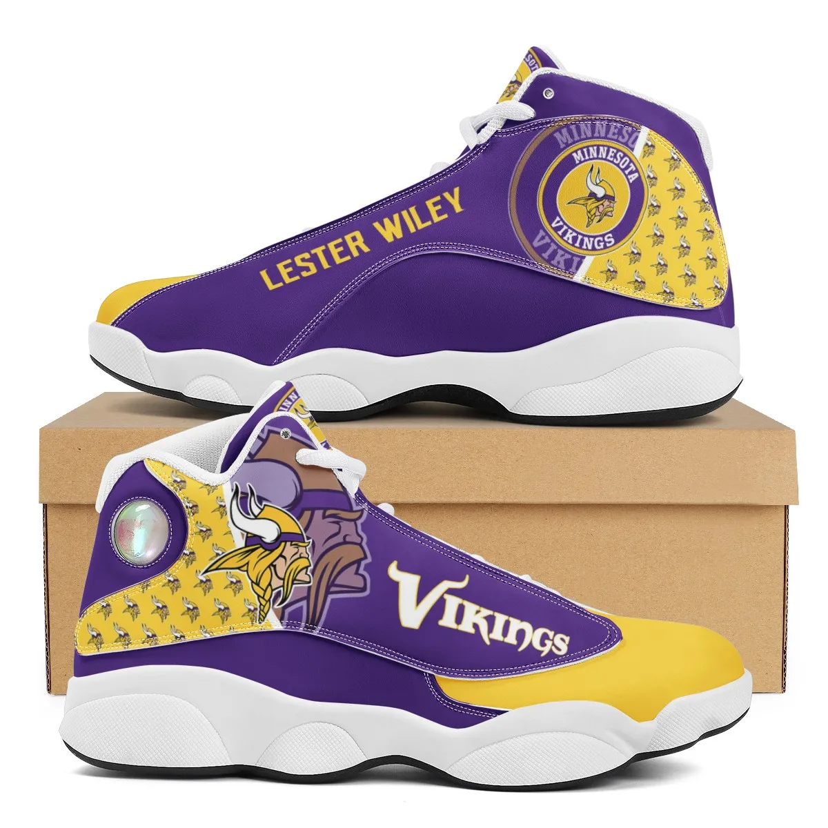 Wholesale NFL Vikings Custom Print Logo Design Sneakers Fashion Sport Sneaker Unisex Breathable Team Casual Shoes
Wholesale NFL Vikings Custom Print Logo Design Sneakers Fashion Sport Sneaker Unisex Breathable Team Casual Shoes