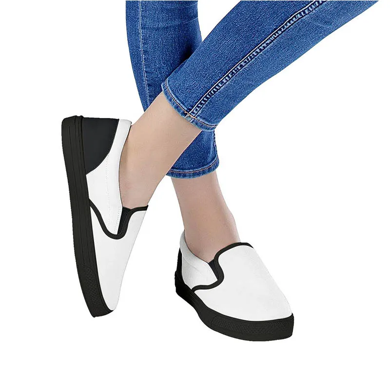 Drop Shipping Dragonfly Pattern Canvas Comfortable Slip On Loafer Custom Shoes Men's Casual Shoes Low MOQ