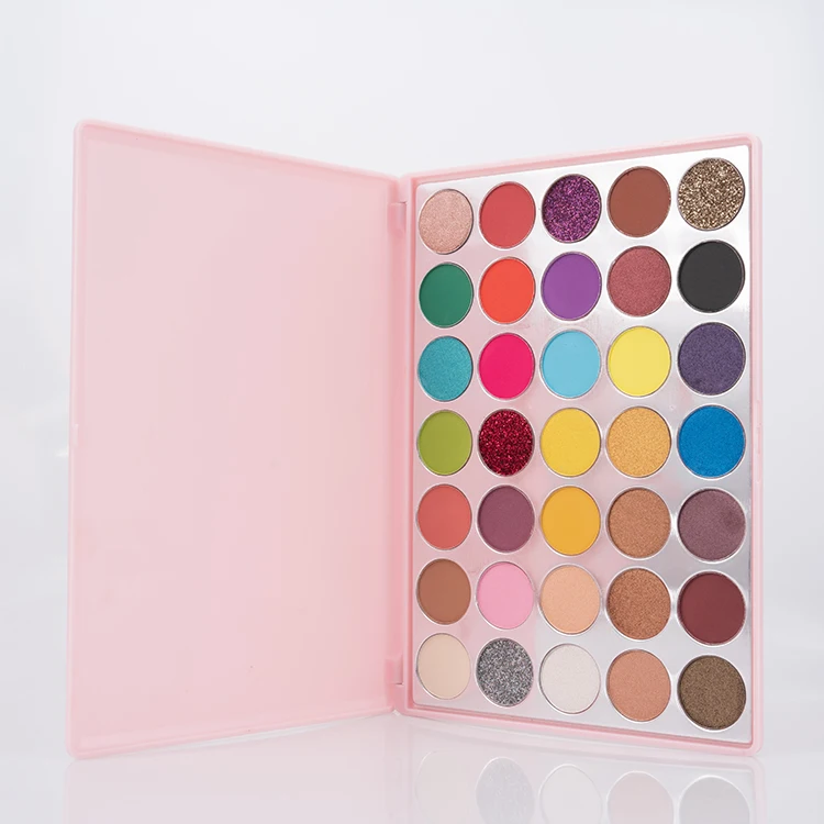 No Logo vegan eyeshadow personal label 35 colors soft high pigmented eye shadow palette
No Logo vegan eyeshadow personal label 35 colors soft high pigmented eye shadow palette