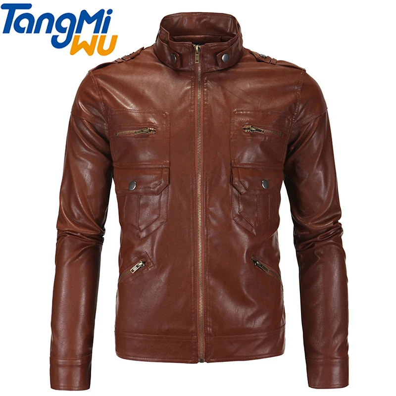 TMW wholesale British leather Winter Leather clothing black Jacket Stand-up collar zipper coat Moto jacket Mens jacket
TMW wholesale British leather Winter Leather clothing black Jacket Stand-up collar zipper coat Moto jacket Mens jacket