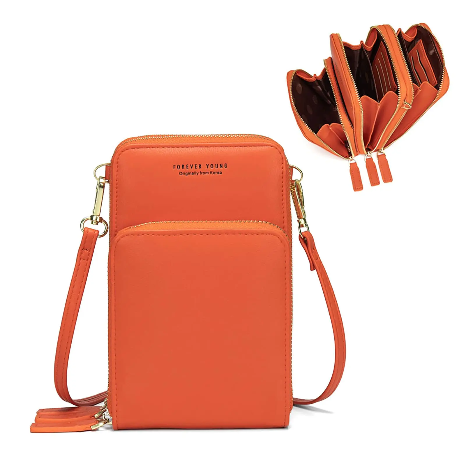 Crossbody Cell Phone Purse for Women Mini Messenger Shoulder Handbag Wallet with Credit Card Slots mobile phone bag, 11 colors
Crossbody Cell Phone Purse for Women Mini Messenger Shoulder Handbag Wallet with Credit Card Slots mobile phone bag, 11 colors