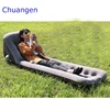 New design fast press inflatable flocked inflatable air mattress camping air bed