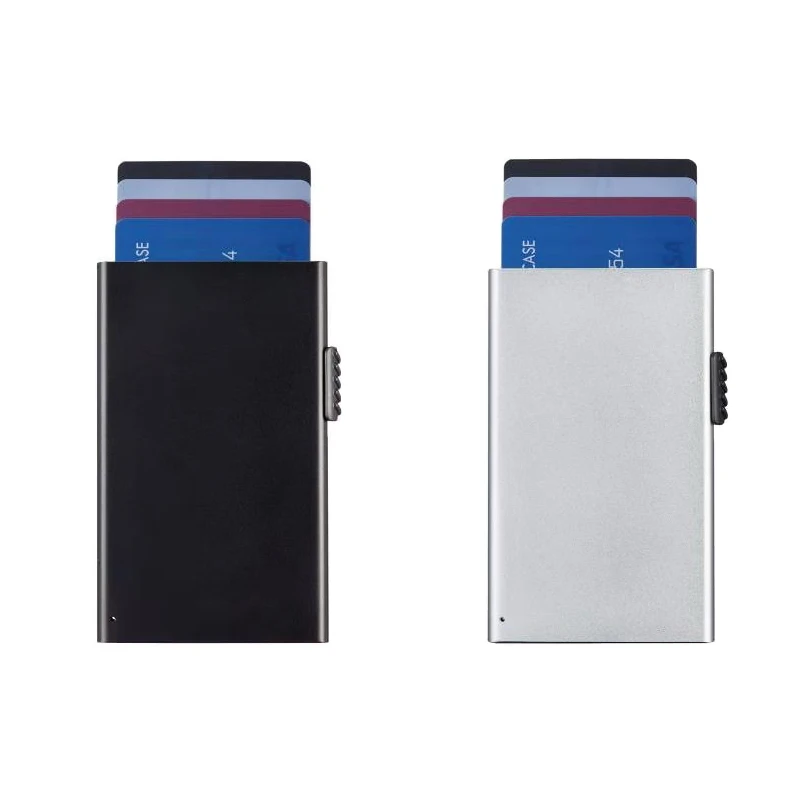 New Design Credit Cards Pop Up Wallet Rfid Blocking Box Metal Aluminum Card Holder, Black&silver
New Design Credit Cards Pop Up Wallet Rfid Blocking Box Metal Aluminum Card Holder, Black&silver