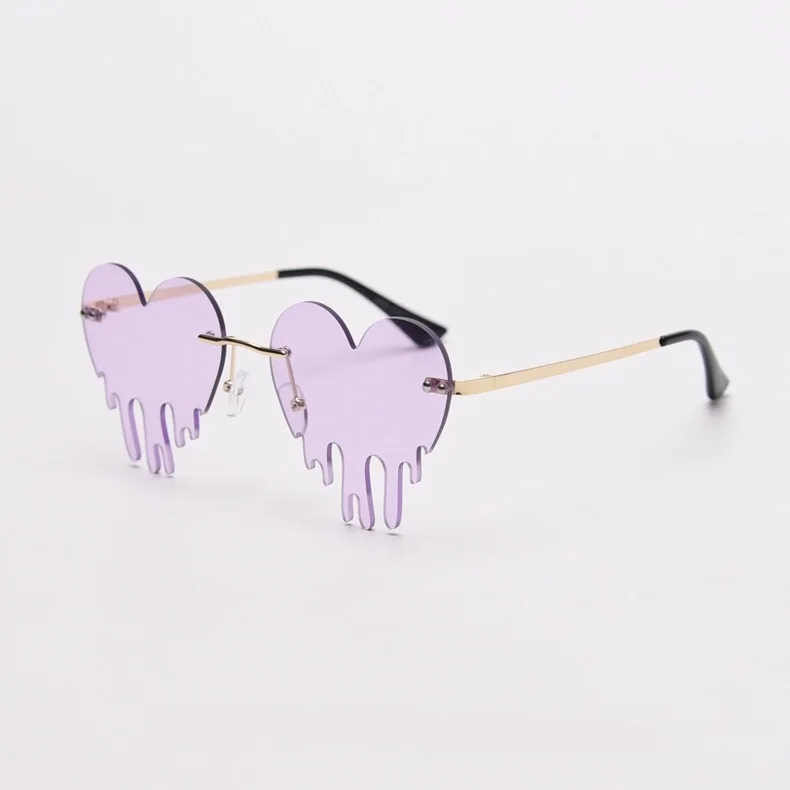 2020 New design heart shape purple glasses stylish metal temple women shades, Any color
2020 New design heart shape purple glasses stylish metal temple women shades, Any color