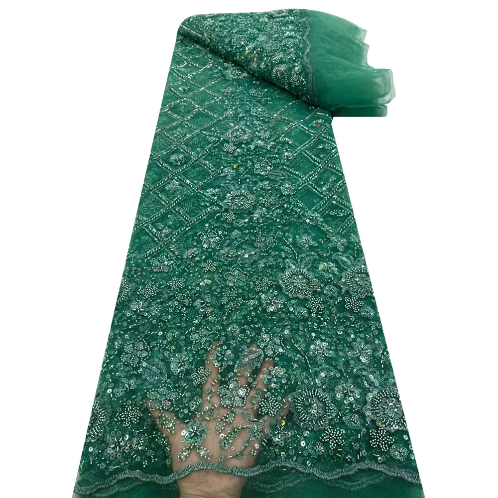 Beautifical luxury bridal lace fabrics handmade heavy beads tulle fabrics embroidery sequins fabrics ML75N378, Customized
Beautifical luxury bridal lace fabrics handmade heavy beads tulle fabrics embroidery sequins fabrics ML75N378, Customized