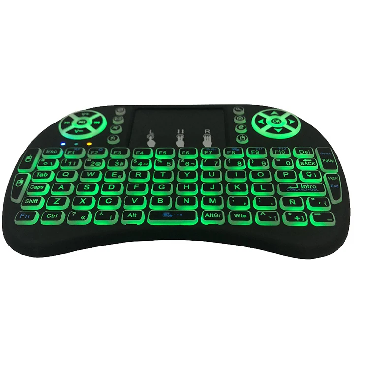 2.4G I8+ 7 color mini Wireless Keyboard Touch Pad mouse Backlit gaming Keyboard for HTPC Tablet Laptop PC Teclado
2.4G I8+ 7 color mini Wireless Keyboard Touch Pad mouse Backlit gaming Keyboard for HTPC Tablet Laptop PC Teclado