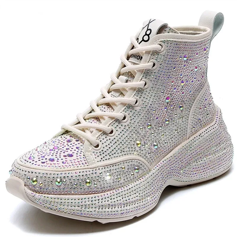 Crystal Microfiber Platform Sneakers 2020 Autumn Fashion Full Diamond Comfortable And Breathable Shoes Ladies Footwear
Crystal Microfiber Platform Sneakers 2020 Autumn Fashion Full Diamond Comfortable And Breathable Shoes Ladies Footwear