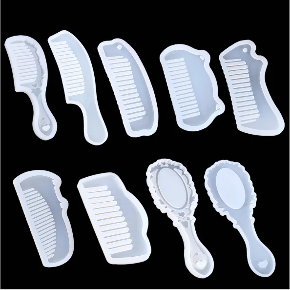 LE'N LV374S Comb OVSeries Transparent Silicone Mold DIY Jewelry Comb Making Decorative Craft Handmade Epoxy Resin Tool, White
LE'N LV374S Comb OVSeries Transparent Silicone Mold DIY Jewelry Comb Making Decorative Craft Handmade Epoxy Resin Tool, White