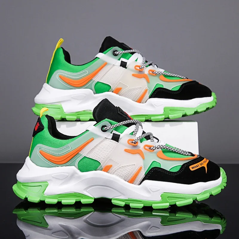 Hot Selling Girls Sports Fashion Sneskers Chunkt Thick Sole Mesh Suede Patchwork Women Shoes Black Yellow Old Dad Sneakers Lady, Green\black \yellow
Hot Selling Girls Sports Fashion Sneskers Chunkt Thick Sole Mesh Suede Patchwork Women Shoes Black Yellow Old Dad Sneakers Lady, Green\black \yellow