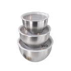 Eco-friendly Mixing Bowl Set Various Size 18/8 Stainless Steel Kitchen Cake Mixing Bowl Set