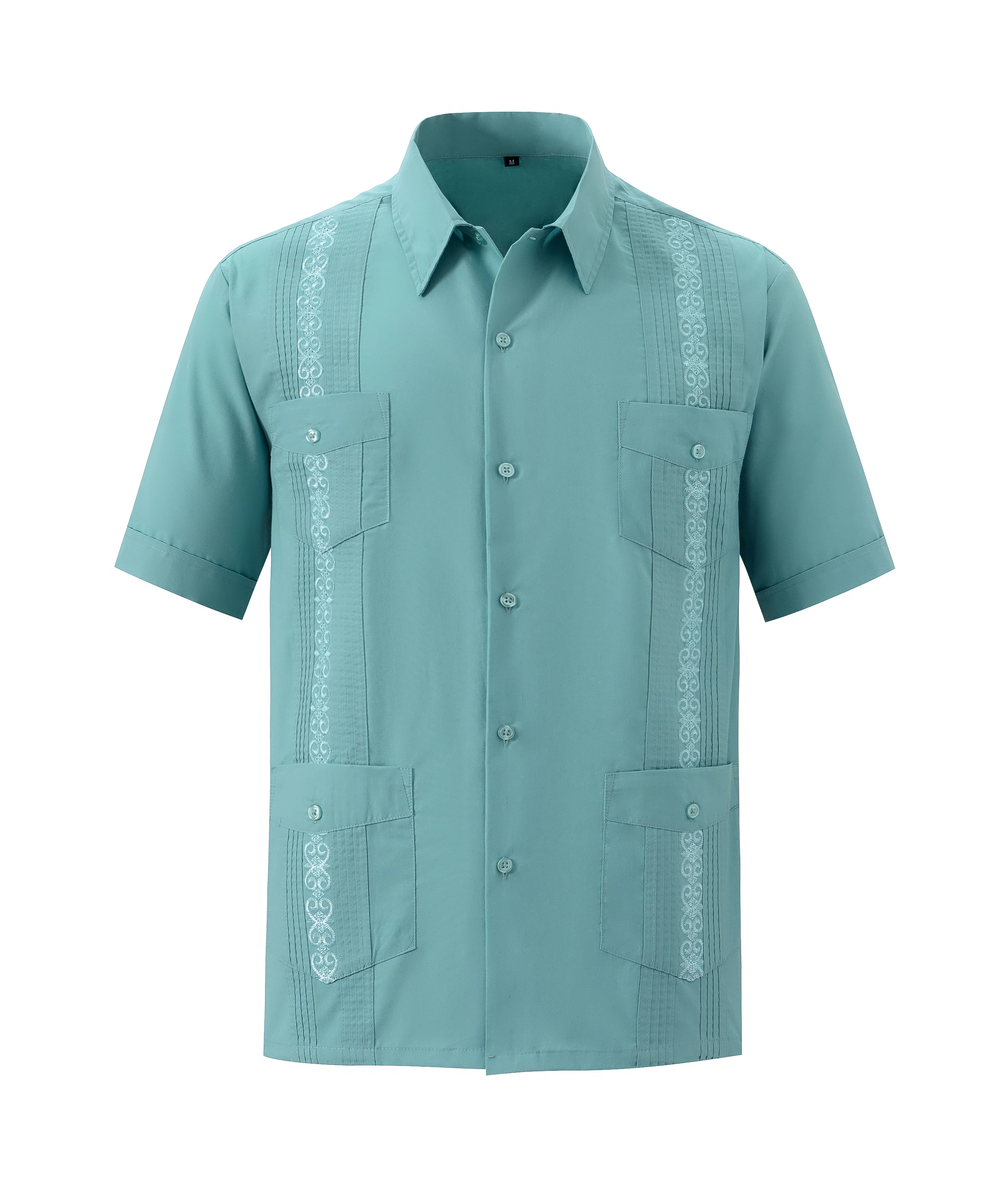 Latest High quality Polyester Cotton Men's Short Sleeve Cuban Guayabera Shirts for Men, As picture
Latest High quality Polyester Cotton Men's Short Sleeve Cuban Guayabera Shirts for Men, As picture