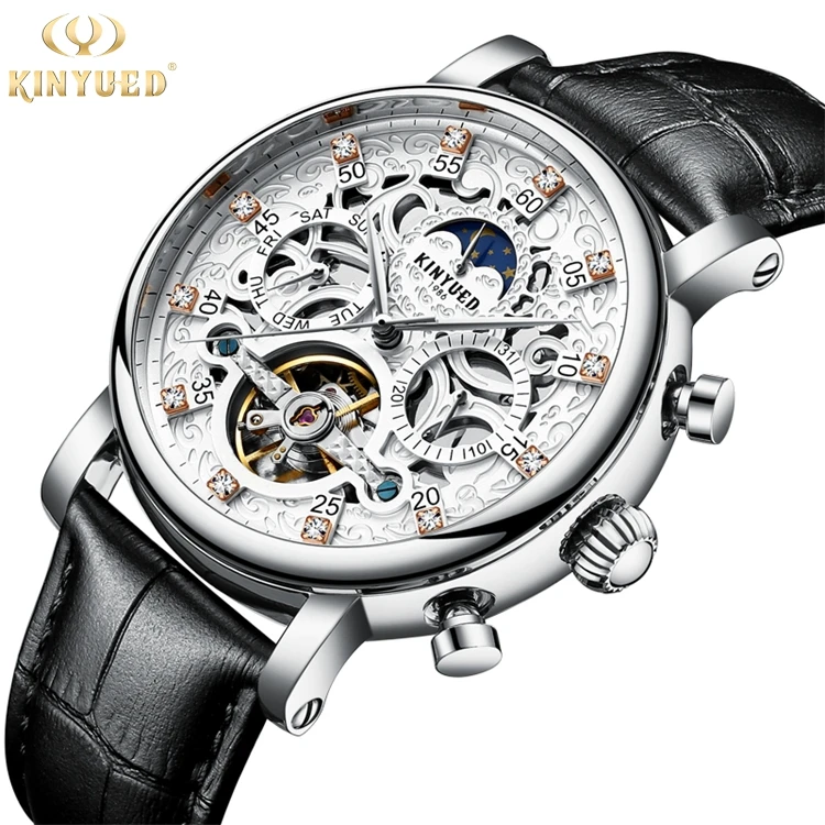 KINYUED J026 Men Automatic Mechanical Watches Leather Strap Fashion High Quality Watch for Men, 4 colors
KINYUED J026 Men Automatic Mechanical Watches Leather Strap Fashion High Quality Watch for Men, 4 colors