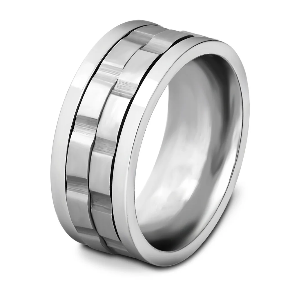 Hot Selling Personality 9mm Rotatable Ring Men's Titanium Steel Stainless Steel Ring
Hot Selling Personality 9mm Rotatable Ring Men's Titanium Steel Stainless Steel Ring