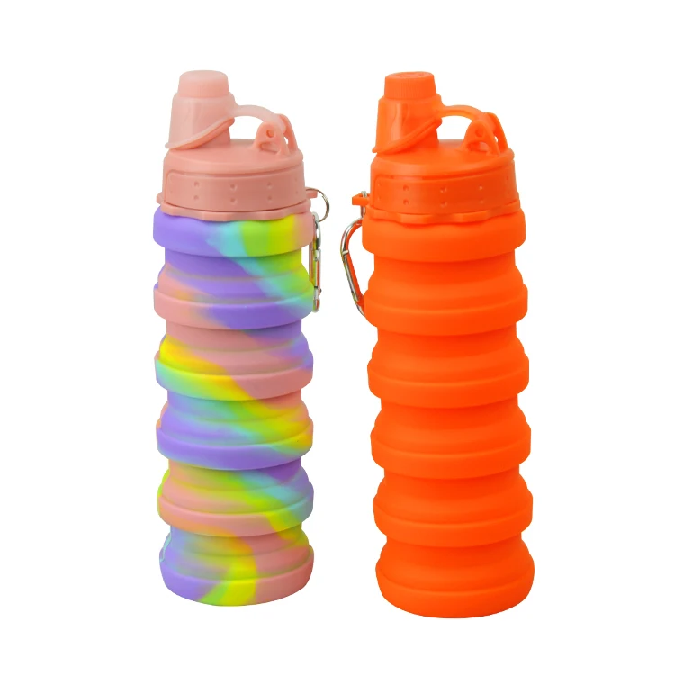 Custom Plastic Drinking Bottle Silicone Foldable Collapsible Water Bottle
Custom Plastic Drinking Bottle Silicone Foldable Collapsible Water Bottle