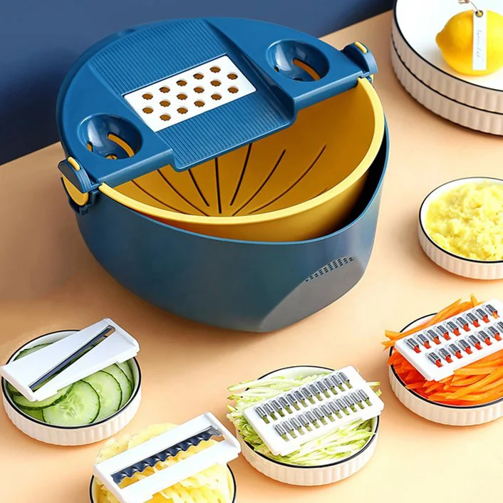 All-In-One Chopper Strainer Multifunction Vegetable Cutter Slicer Professional Fashion Portable, Impact color design
All-In-One Chopper Strainer Multifunction Vegetable Cutter Slicer Professional Fashion Portable, Impact color design