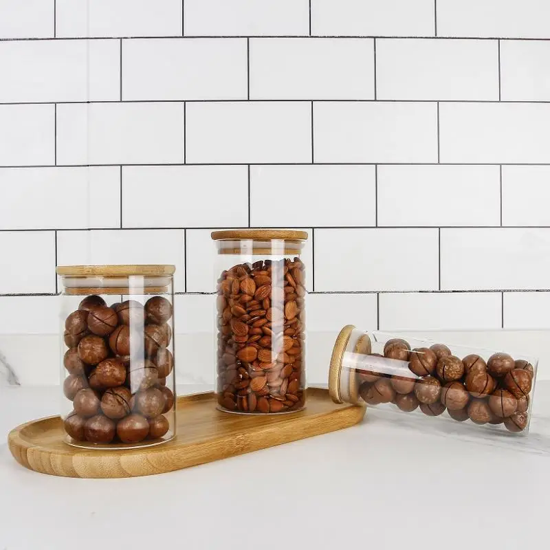 Vanjoin Glass Jar Wholesal Round Borosilicate Glass Storage Food Jar With Bamboo Wooden Lid, Transparent, custom
Vanjoin Glass Jar Wholesal Round Borosilicate Glass Storage Food Jar With Bamboo Wooden Lid, Transparent, custom
