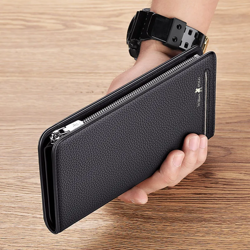 Rifd Credit Card Holder Wallets Zipper Folding Anti-theft Clutch Bag Mobile Phone Cowhide Leather for Men Wallet
Rifd Credit Card Holder Wallets Zipper Folding Anti-theft Clutch Bag Mobile Phone Cowhide Leather for Men Wallet