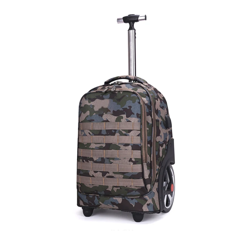 New Design Camouflage big wheel backpack trolley bag travel multi-function business backpack travel trolley luggage bag
New Design Camouflage big wheel backpack trolley bag travel multi-function business backpack travel trolley luggage bag