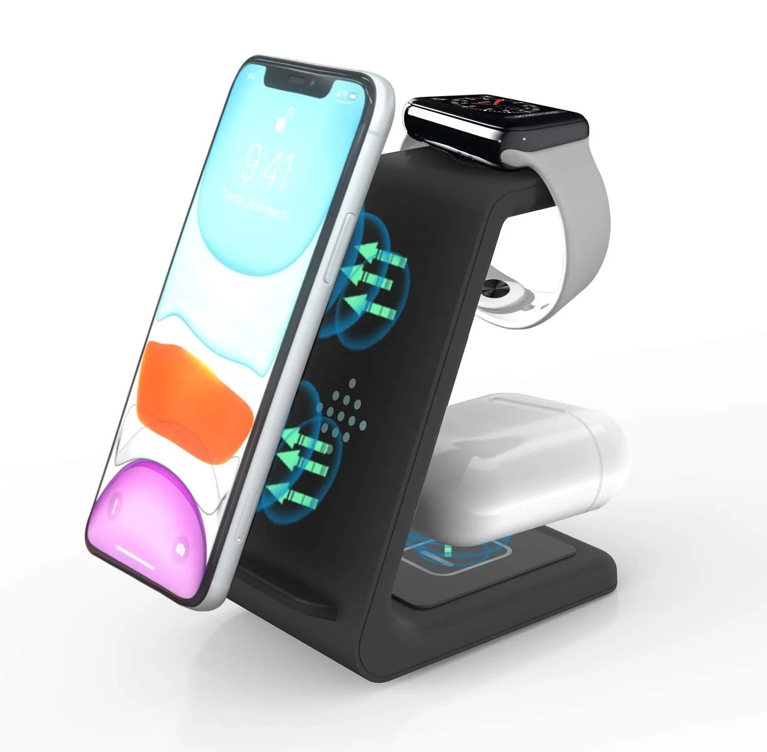 ZHIKE for Cargador Wholesale Cellphone Quick 2021 Station Stand Samsung Holder Charging Fast iPhone 3 in 1 Wireless Charger, Black, white
ZHIKE for Cargador Wholesale Cellphone Quick 2021 Station Stand Samsung Holder Charging Fast iPhone 3 in 1 Wireless Charger, Black, white