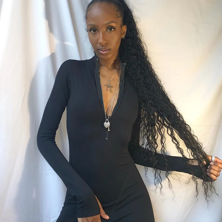 Nibber K20Q08712 Solid Zipper Casual Sporty Women Jumpsuit Skinny Long Sleeve Athleisure Bodycon Female Rompers Wholesale Custom
Nibber K20Q08712 Solid Zipper Casual Sporty Women Jumpsuit Skinny Long Sleeve Athleisure Bodycon Female Rompers Wholesale Custom