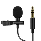 portable Lavalier lapel microphone for mobile phones cameras handheld DV External 3.5mm wired
