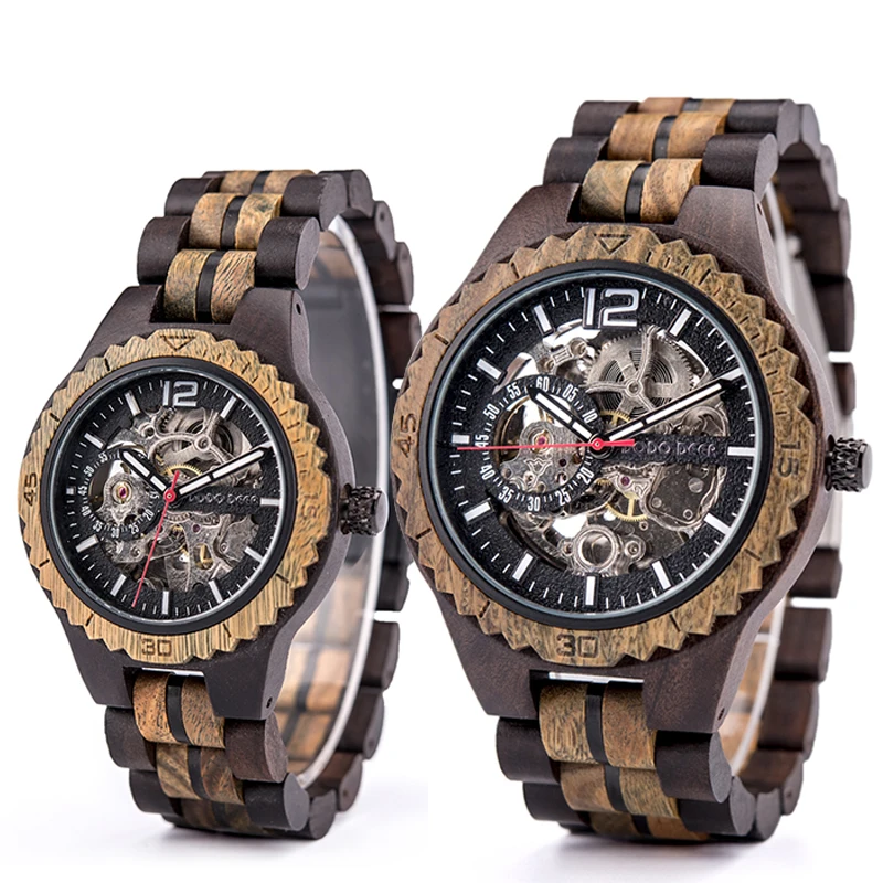 DODO DEER Lovers Couple Wooden Wrist Watches High end Custom Logo Automatic Mechanical Wood Bracelet Watches For Women Men
DODO DEER Lovers Couple Wooden Wrist Watches High end Custom Logo Automatic Mechanical Wood Bracelet Watches For Women Men