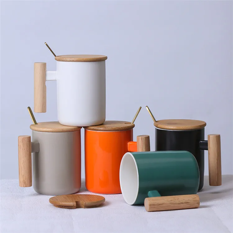 2021 gift porcelain mug, bamboo lid ceramic cup with lid and spoon, wooden handle ceramic coffee mug, Choosed
2021 gift porcelain mug, bamboo lid ceramic cup with lid and spoon, wooden handle ceramic coffee mug, Choosed