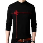 Men's autumn winter new round neck pullovers sweater casual base shirt