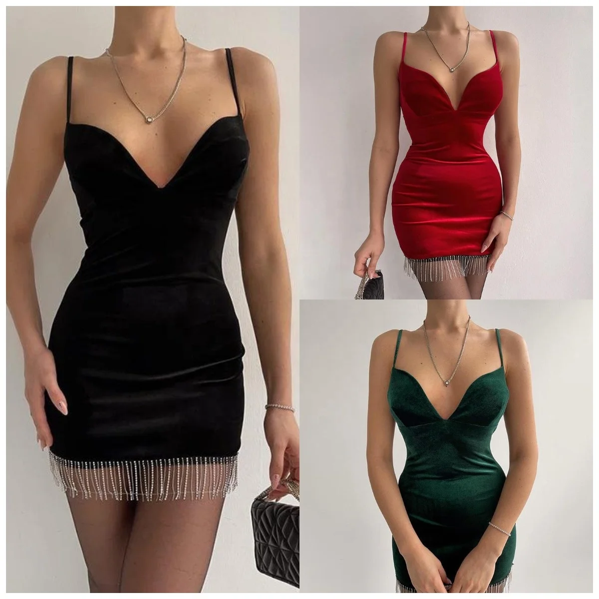 High quality women fashionable evening gowns rhinestone tassels velvet dress sexy chest wrap elegant bodycon prom evening dress, 3 colors
High quality women fashionable evening gowns rhinestone tassels velvet dress sexy chest wrap elegant bodycon prom evening dress, 3 colors