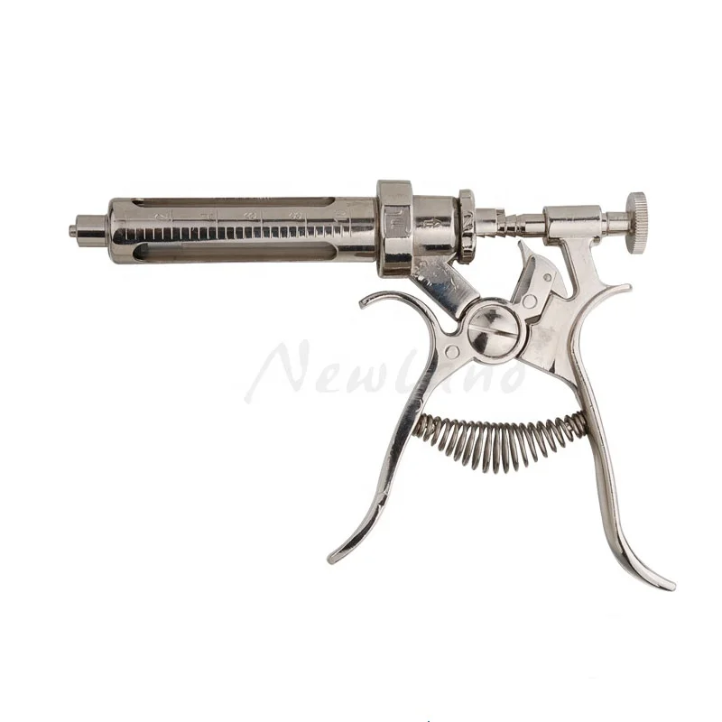 30ml Revolver Syringe metal pistol syringe veterinary equipment high quality