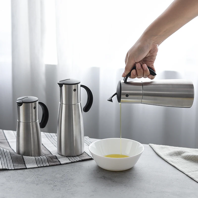 Kitchen Gadgets 2021 High Quality 600ml 304 Stainless Steel Olive Oil and Vinegar Dispenser Bottle
Kitchen Gadgets 2021 High Quality 600ml 304 Stainless Steel Olive Oil and Vinegar Dispenser Bottle