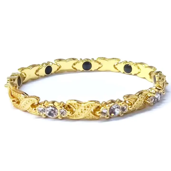 Fashion Jewellery Gold-plated Alloy Women Bracelet Simple Pink Blue Rhinestone Magnetic Bracelet, As picture
Fashion Jewellery Gold-plated Alloy Women Bracelet Simple Pink Blue Rhinestone Magnetic Bracelet, As picture