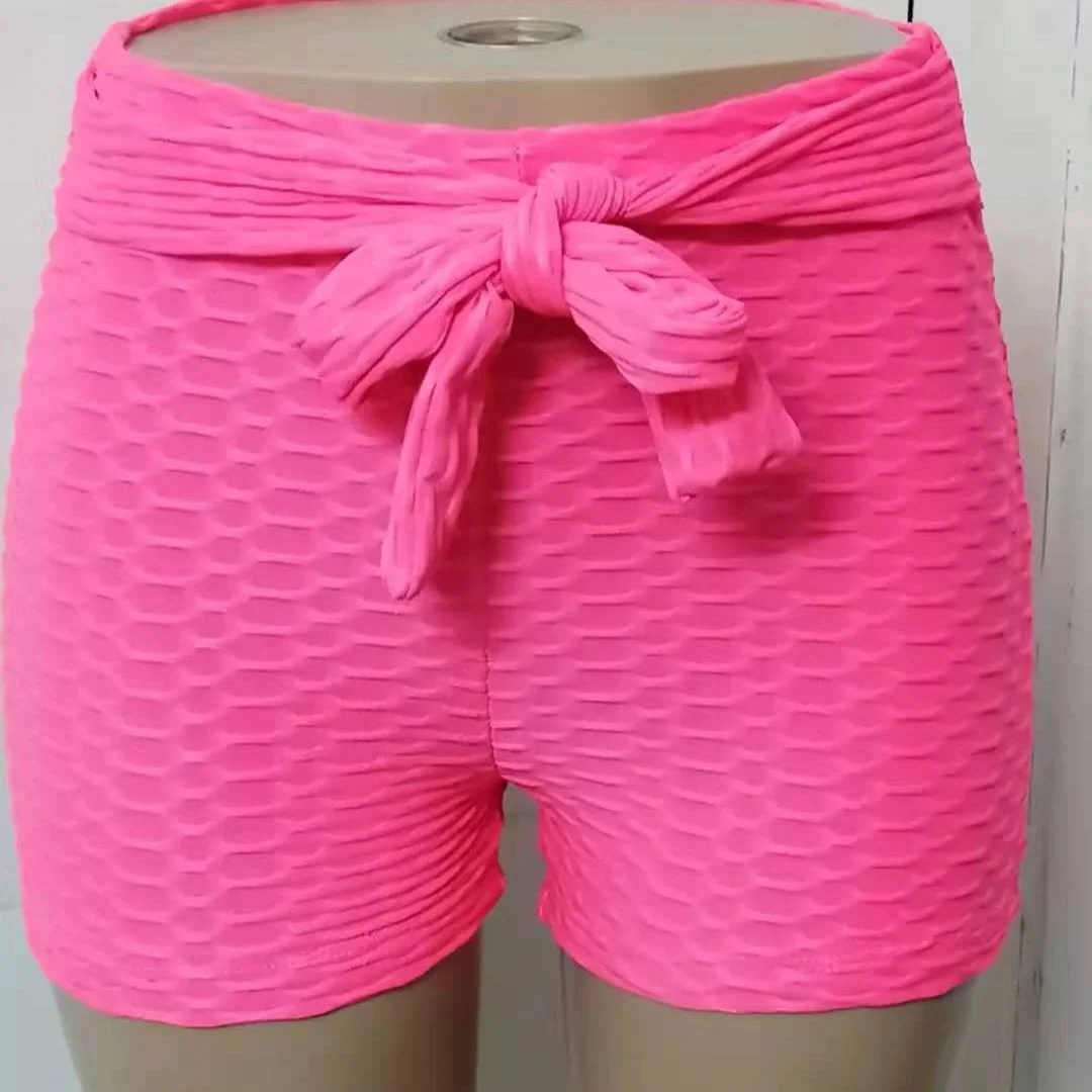 New Trendy Casual woman clothing solid color pant Bows Shorts Bubble Textured Ruched Scrunch Butt Lifting Shorts For Ladies, As picture or customized make
New Trendy Casual woman clothing solid color pant Bows Shorts Bubble Textured Ruched Scrunch Butt Lifting Shorts For Ladies, As picture or customized make
