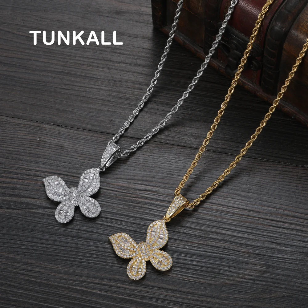 CN391 New Small Butterfly 2 Colors Fashion Pendant Bling Bling Mens Necklace Rock Brass Micro pave with CZ Hip hop Jewelry
CN391 New Small Butterfly 2 Colors Fashion Pendant Bling Bling Mens Necklace Rock Brass Micro pave with CZ Hip hop Jewelry