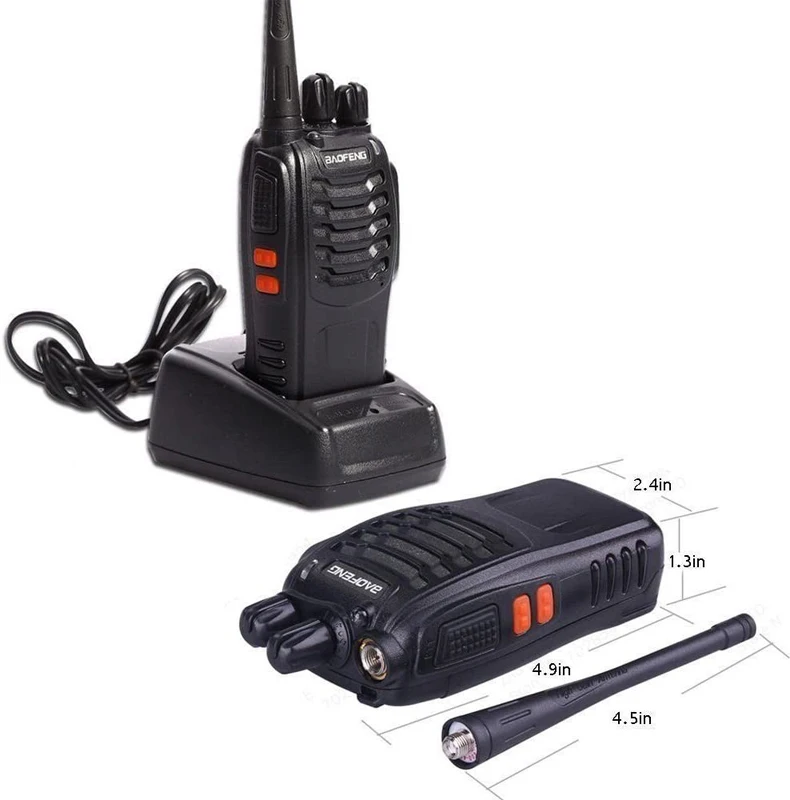 UHF baofeng 888s walkie talkie communication with family partner 2 way radio talkie walkie, Black
UHF baofeng 888s walkie talkie communication with family partner 2 way radio talkie walkie, Black