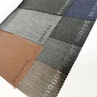 Easy care eco-friendly twill polyester viscose elastane suiting fabric for suits
