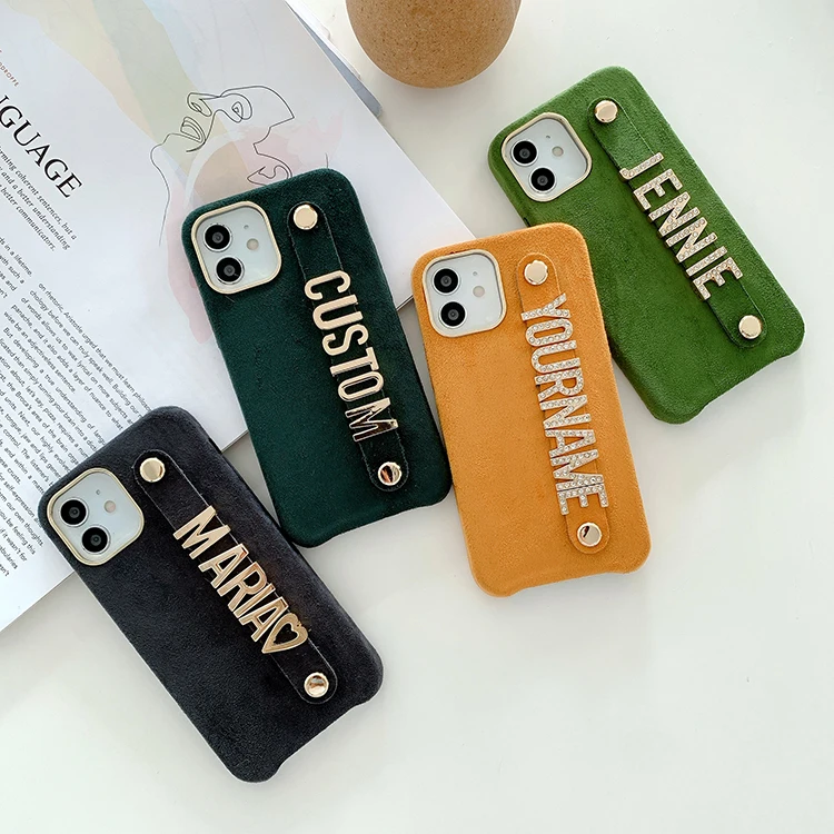 Custom Name Letter Charm Velvet Phone Case With Leather Strap For Iphone 12 Pro Max 11 11pro 13 Pro Max, 5 colors
Custom Name Letter Charm Velvet Phone Case With Leather Strap For Iphone 12 Pro Max 11 11pro 13 Pro Max, 5 colors