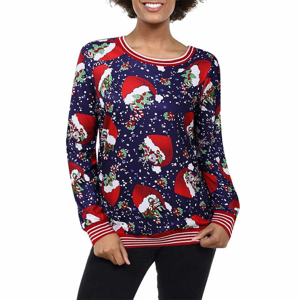 shein European and American women's sweater autumn and winter Santa Claus pullover blouse cartoon printing long-sleeved sweater
shein European and American women's sweater autumn and winter Santa Claus pullover blouse cartoon printing long-sleeved sweater