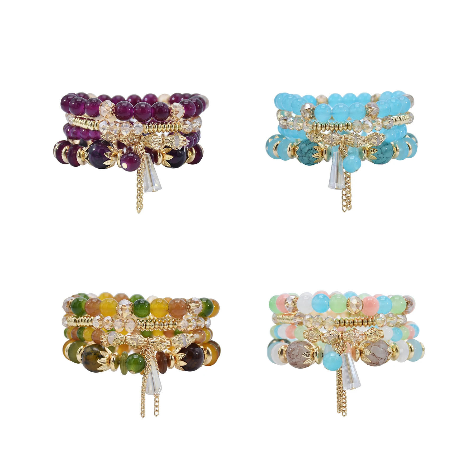 Bohemian Multi-layer Beaded Bracelets Set Women Tassel Stone Pendant Colorful Stone Bracelets Fashion Party Jewelry, Blue,purple,green,colorful
Bohemian Multi-layer Beaded Bracelets Set Women Tassel Stone Pendant Colorful Stone Bracelets Fashion Party Jewelry, Blue,purple,green,colorful
