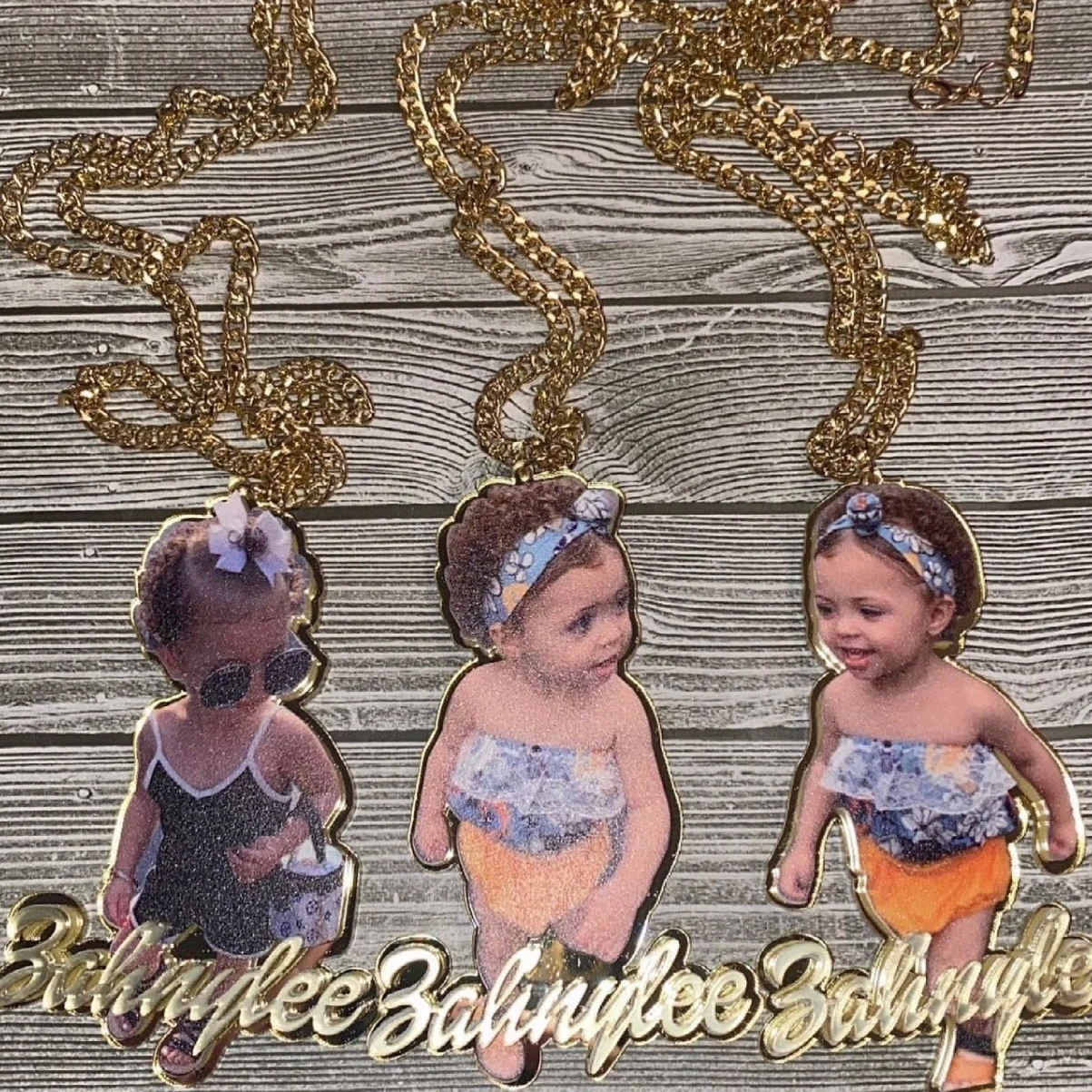 New custom photo personalized acrylic double gold plated name necklace Design Kids Acrylic Name Necklace, Colors
New custom photo personalized acrylic double gold plated name necklace Design Kids Acrylic Name Necklace, Colors