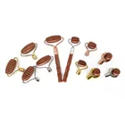 Changeable Head Neck Healing Slimming Massager Anti Aging Natural Jade Roller For Face