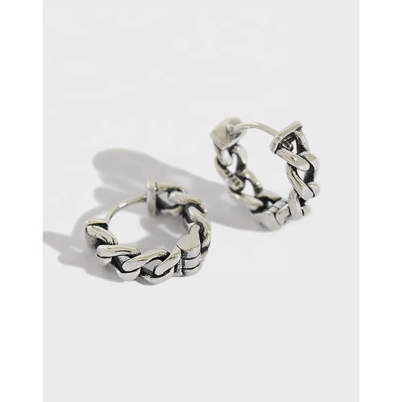 Danyang S925 Sterling Silver Earrings Round Ancient Chain Hanging Link Earrings for Women
Danyang S925 Sterling Silver Earrings Round Ancient Chain Hanging Link Earrings for Women