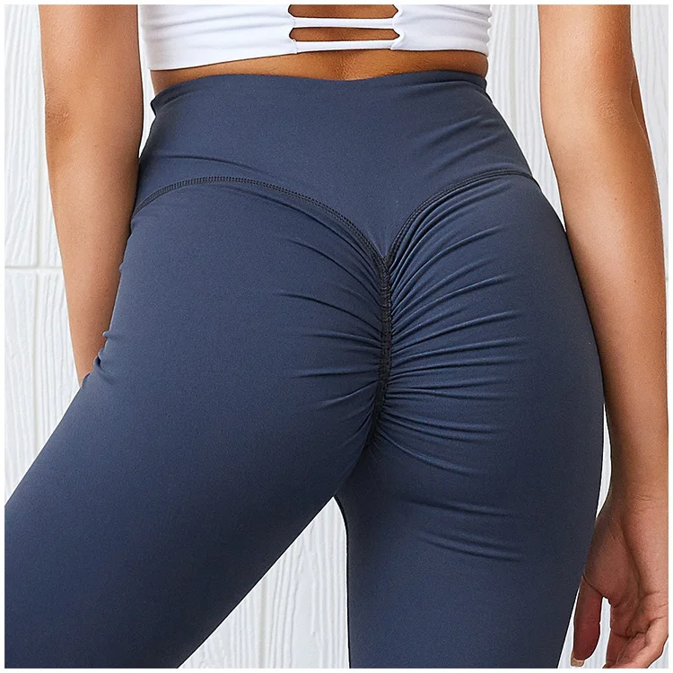 Sexy Fitness Gym Wear Medias Calsas Deportivas Booty Yoga Pants Ass Push Up Leggings For Women